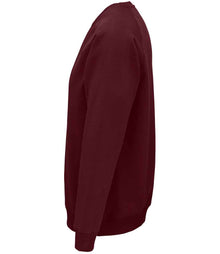 SOL'S Unisex Space Organic Raglan Sweatshirt 03567 - 03567 Burgundy Side