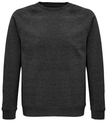 SOL'S Unisex Space Organic Raglan Sweatshirt 03567 - Charcoal Marl