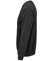 SOL'S Unisex Space Organic Raglan Sweatshirt 03567 - 03567 Charcoal Marl Side