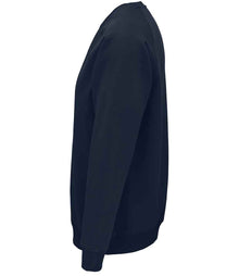 SOL'S Unisex Space Organic Raglan Sweatshirt 03567 - 03567 French Navy Side