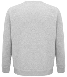 SOL'S Unisex Space Organic Raglan Sweatshirt 03567 - 03567 Grey Marl Back