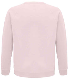 SOL'S Unisex Space Organic Raglan Sweatshirt 03567 - 03567 Pale Pink Back