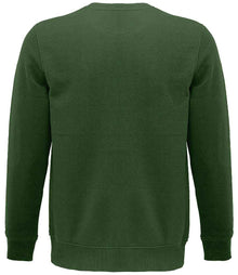 SOL'S Unisex Comet Organic Sweatshirt 03574 - 03574 Bottle Green Back