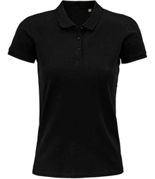 SOL'S Ladies Planet Organic Piqué Polo Shirt 03575 - Black