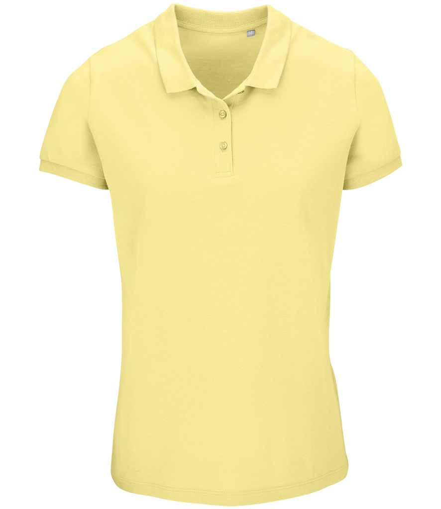 SOL'S Ladies Planet Organic Piqué Polo Shirt 03575 - Light Yellow