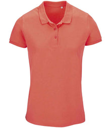 SOL'S Ladies Planet Organic Piqué Polo Shirt 03575 - Pop Orange