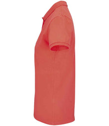 SOL'S Ladies Planet Organic Piqué Polo Shirt 03575 - 03575 Pop Orange Side
