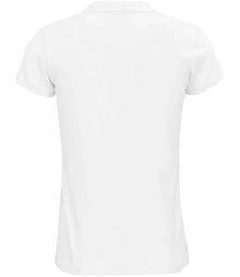 SOL'S Ladies Planet Organic Piqué Polo Shirt 03575 - 03575 White Back