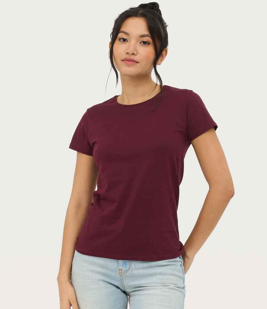 SOL'S Ladies Pioneer Organic T-Shirt 03579 - 03579 Burgundy Model