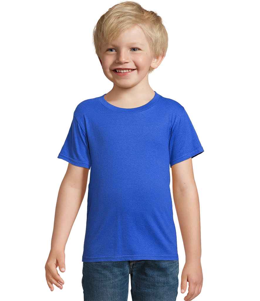 SOL'S Kids Crusader Organic T-Shirt 03580 - 03580 Royal Blue Model