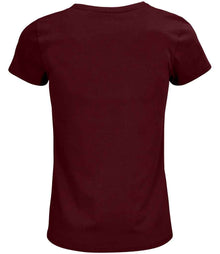 SOL'S Ladies Crusader Organic T-Shirt 03581 - 03581 Burgundy Back
