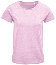 SOL'S Ladies Crusader Organic T-Shirt 03581 - Heather Pink