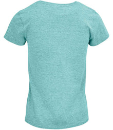 SOL'S Ladies Crusader Organic T-Shirt 03581 - 03581 Heather Light Green Back