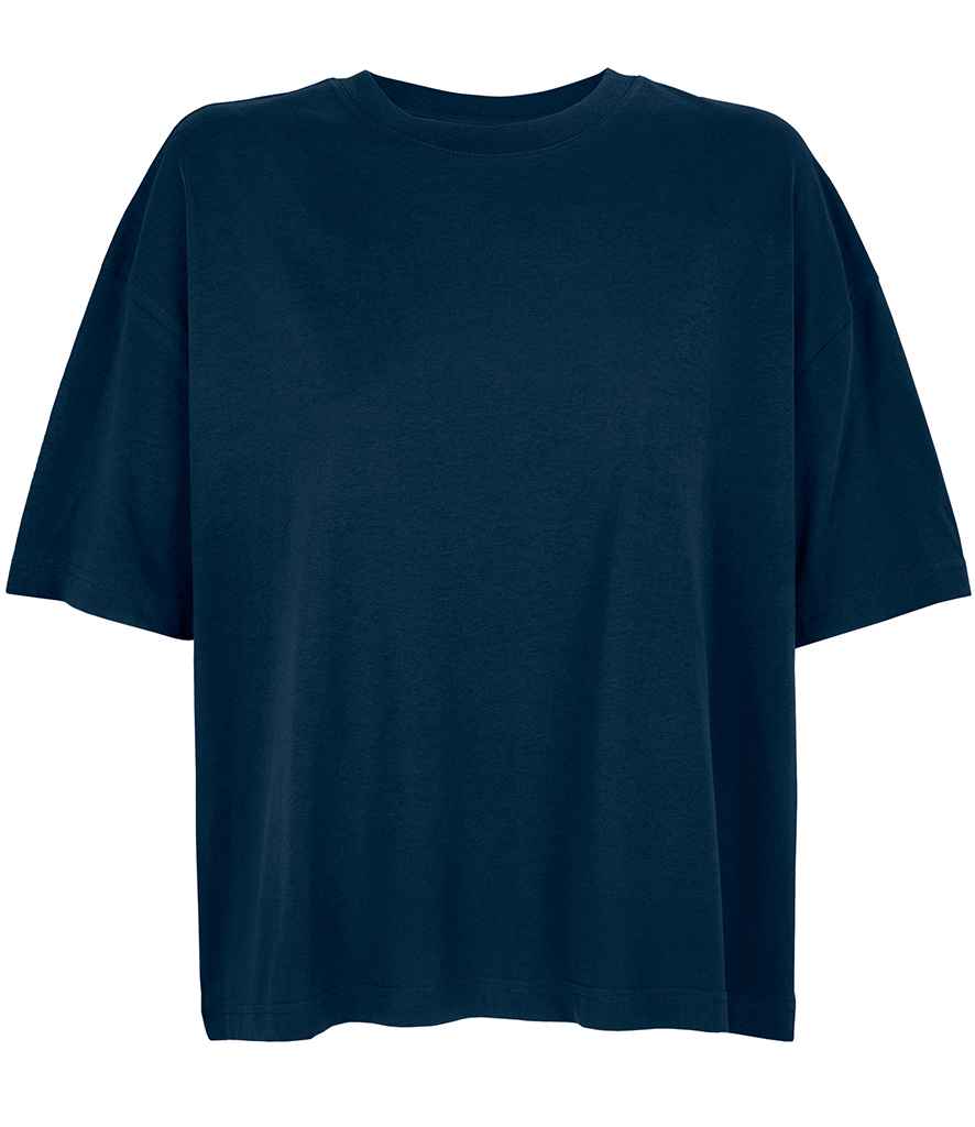 SOL'S Ladies Boxy Oversized Organic T-Shirt 03807 - French Navy