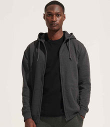 SOL'S Unisex Carter Full Zip Hoodie 03812 - 03812 Charcoal Marl Model
