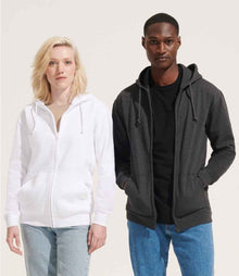 SOL'S Unisex Carter Full Zip Hoodie 03812 - 03812 White Model