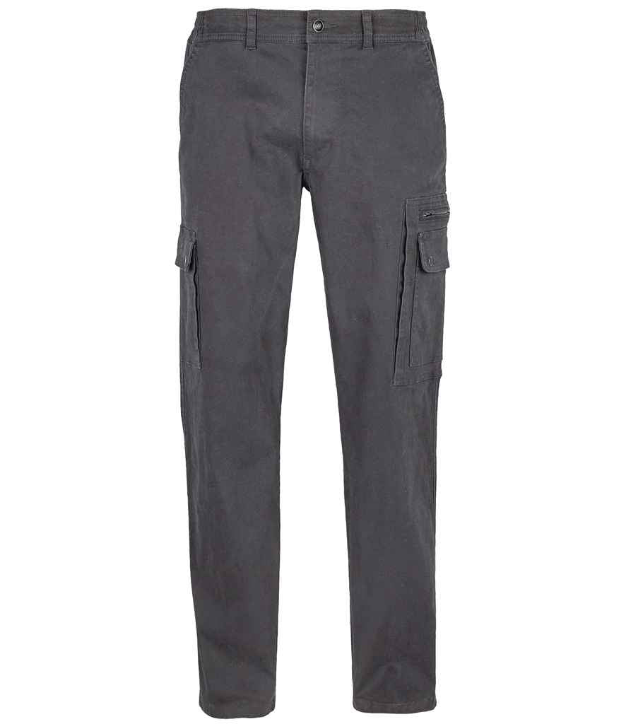 SOL'S Docker Stretch Cargo Trousers 03820 - Dark Grey
