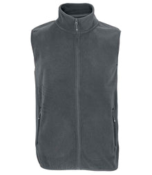 SOL'S Unisex Factor Recycled Micro Fleece Bodywarmer 03822 - Charcoal