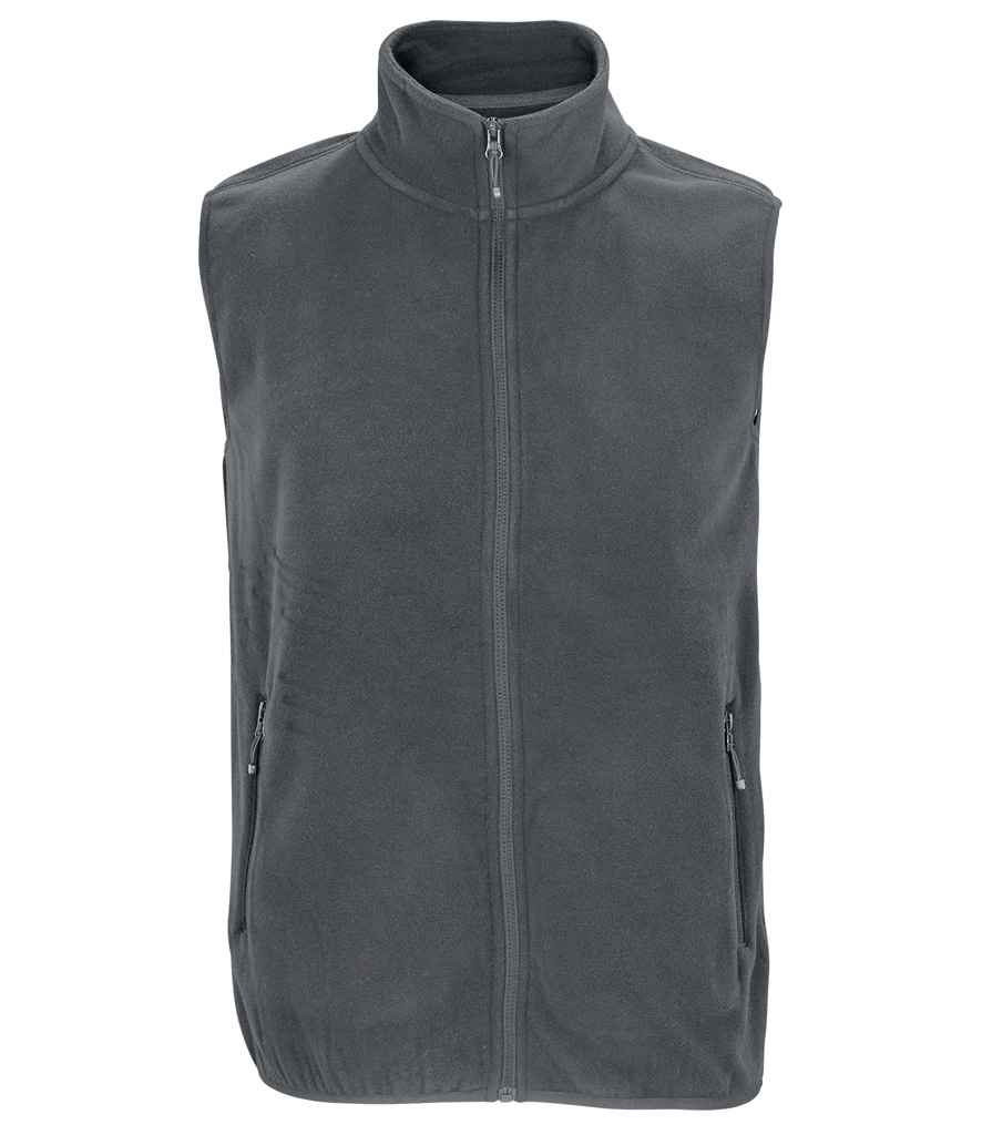 SOL'S Unisex Factor Recycled Micro Fleece Bodywarmer 03822 - Charcoal