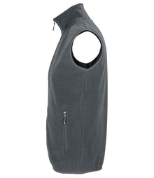 SOL'S Unisex Factor Recycled Micro Fleece Bodywarmer 03822 - 03822 Charcoal Side