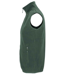 SOL'S Unisex Factor Recycled Micro Fleece Bodywarmer 03822 - 03822 Forest Green Side