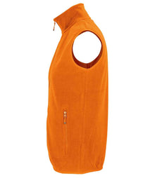 SOL'S Unisex Factor Recycled Micro Fleece Bodywarmer 03822 - 03822 Orange Side