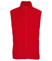SOL'S Unisex Factor Recycled Micro Fleece Bodywarmer 03822 - Red