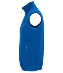 SOL'S Unisex Factor Recycled Micro Fleece Bodywarmer 03822 - 03822 Royal Blue Side