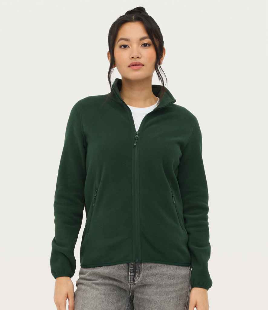 SOL'S Ladies Factor Recycled Micro Fleece Jacket 03824 - 03824 Forest Green Model