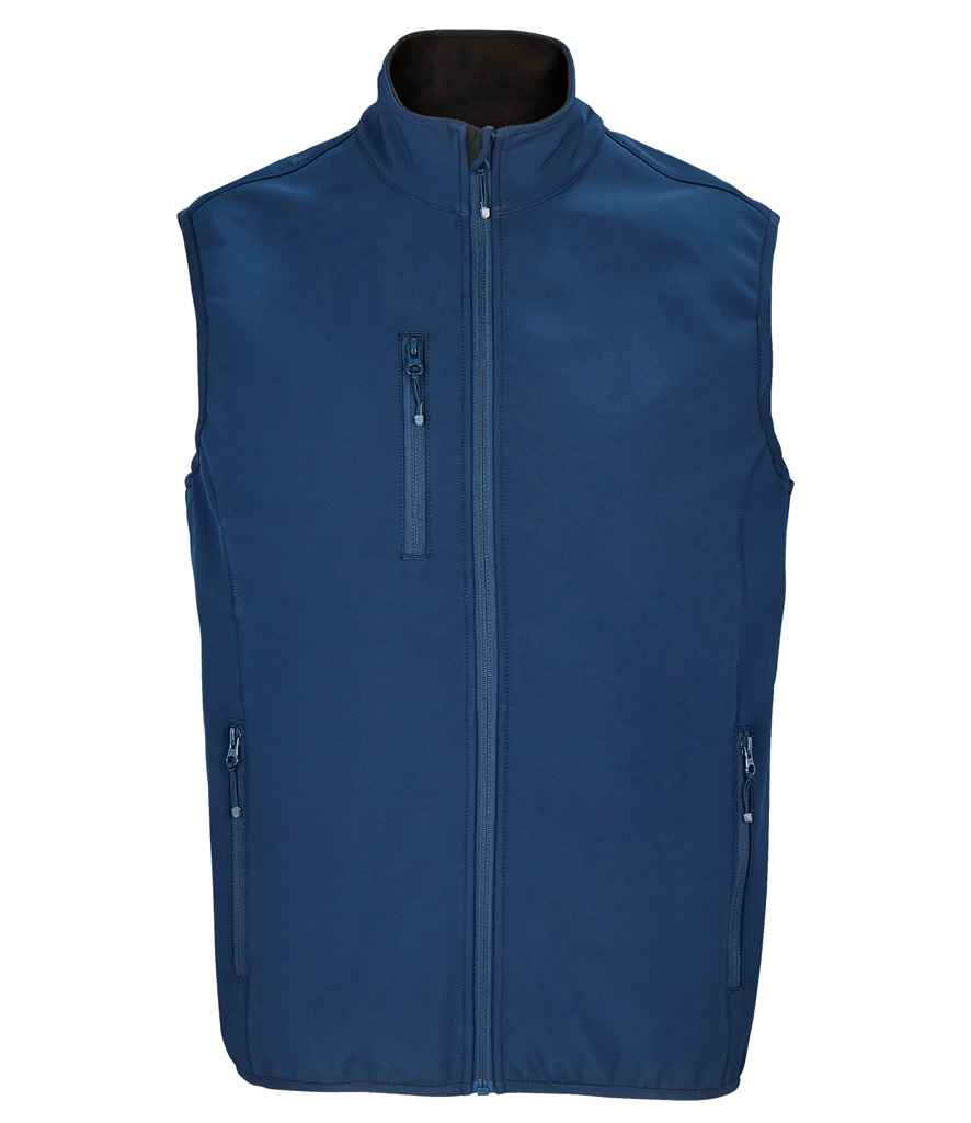 SOL'S Falcon Recycled Soft Shell Bodywarmer 03825 - Abyss Blue