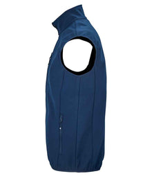 SOL'S Falcon Recycled Soft Shell Bodywarmer 03825 - 03825 Abyss Blue Side