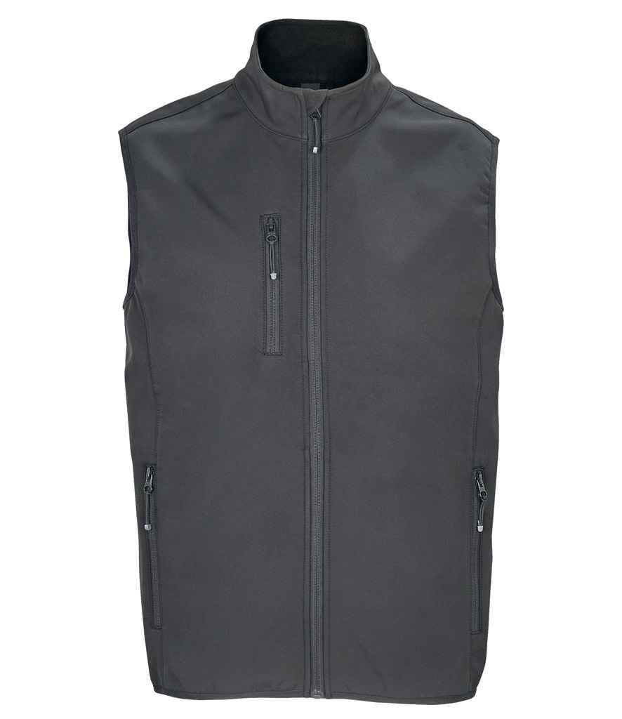 SOL'S Falcon Recycled Soft Shell Bodywarmer 03825 - Charcoal