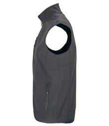 SOL'S Falcon Recycled Soft Shell Bodywarmer 03825 - 03825 Charcoal Side