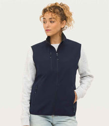 SOL'S Ladies Falcon Recycled Soft Shell Bodywarmer 03826 - 03826 Abyss Blue Model