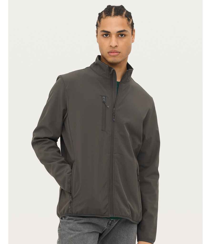 SOL'S Falcon Recycled Soft Shell Jacket 03827 - 03827 Charcoal Model