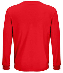 SOL'S Unisex Pioneer Long Sleeve T-Shirt 03982 - 03982 Bright Red Back
