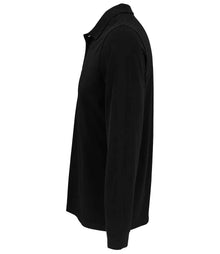 SOL'S Unisex Prime Long Sleeve Piqué Polo Shirt 03983 - 03983 Black Side