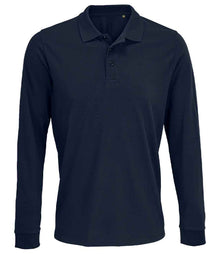 SOL'S Unisex Prime Long Sleeve Piqué Polo Shirt 03983 - French Navy