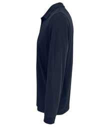SOL'S Unisex Prime Long Sleeve Piqué Polo Shirt 03983 - 03983 French Navy Side