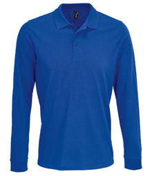SOL'S Unisex Prime Long Sleeve Piqué Polo Shirt 03983 - Royal Blue