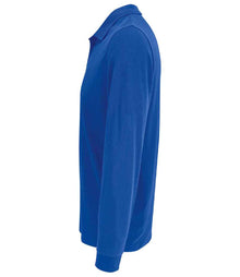 SOL'S Unisex Prime Long Sleeve Piqué Polo Shirt 03983 - 03983 Royal Blue Side