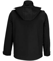 SOL'S Unisex Falcon 3-in-1 Soft Shell Jacket 03995 - 03995 Black Back