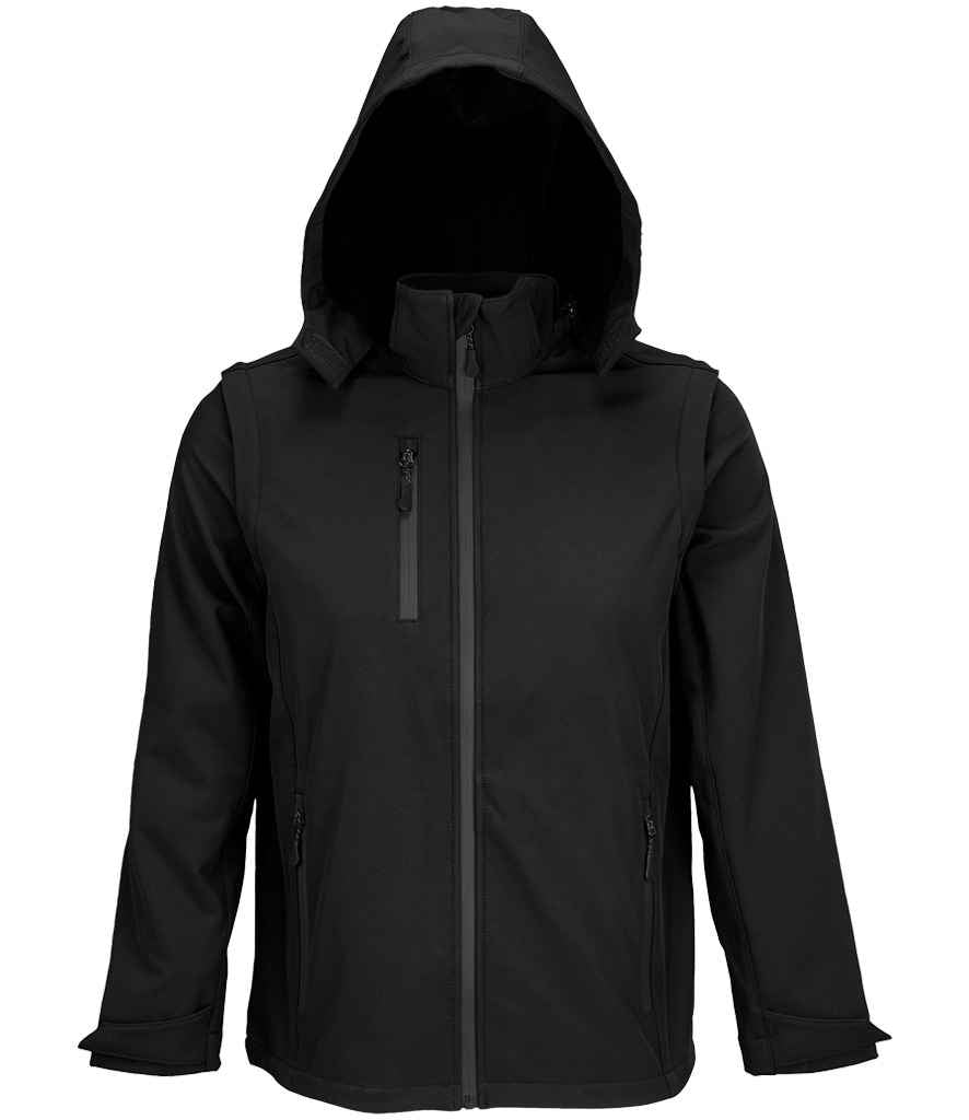 SOL'S Unisex Falcon 3-in-1 Soft Shell Jacket 03995 - Black