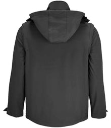 SOL'S Unisex Falcon 3-in-1 Soft Shell Jacket 03995 - 03995 Charcoal Back