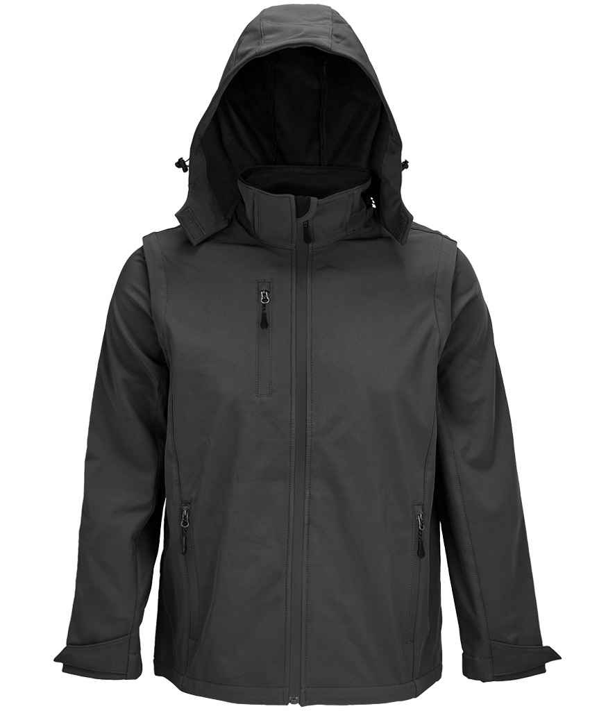SOL'S Unisex Falcon 3-in-1 Soft Shell Jacket 03995 - Charcoal