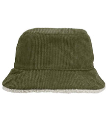 SOL'S Unisex 2-in-1 Reversible Sherpa and Velvet Bucket Hat 03998 - Army/Shear Beige