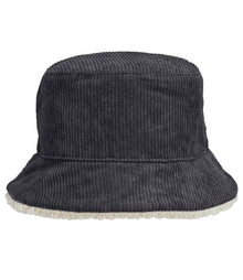 SOL'S Unisex 2-in-1 Reversible Sherpa and Velvet Bucket Hat 03998 - Carbon Grey/Shear Beige