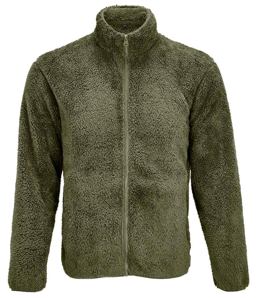 SOL'S Unisex Finch Fluffy Jacket 04022 - Army
