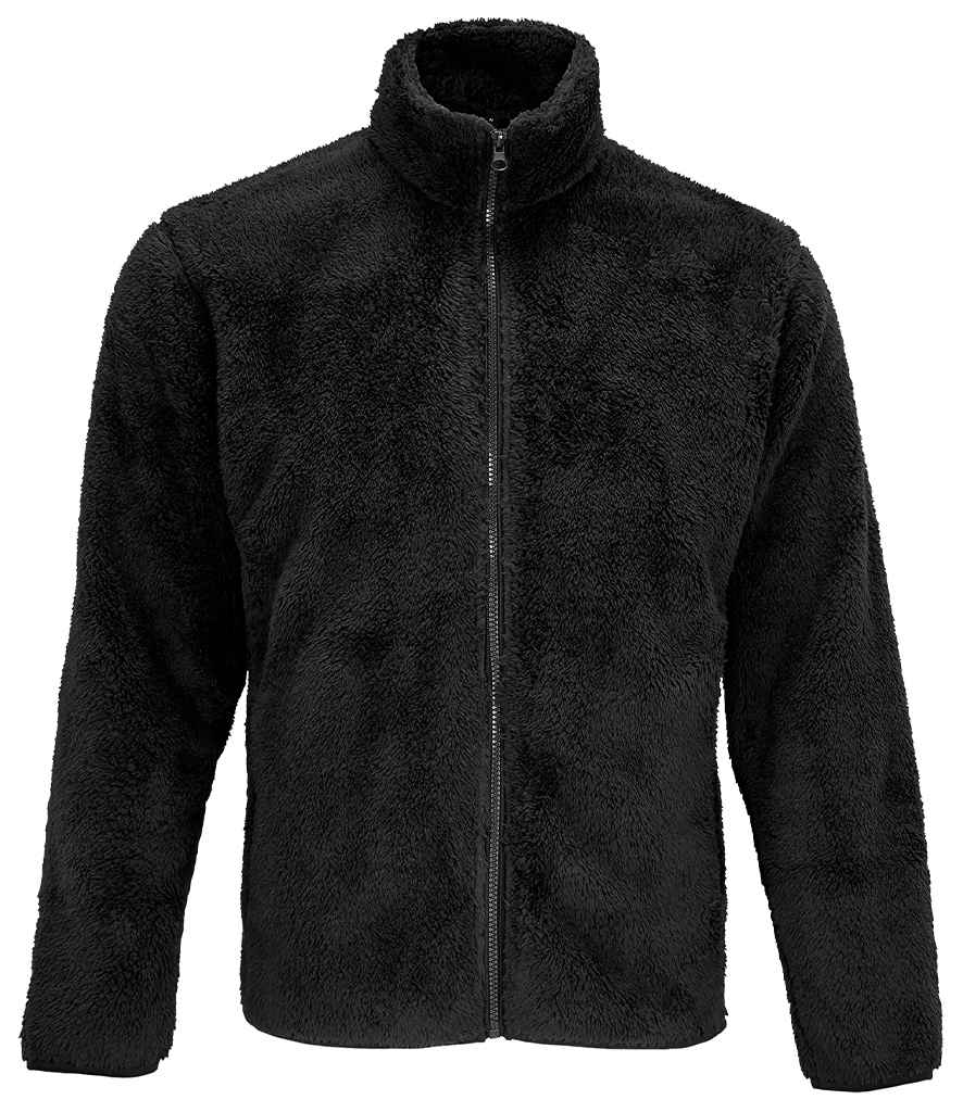 SOL'S Unisex Finch Fluffy Jacket 04022 - Black
