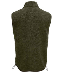 SOL'S Unisex Fury Sherpa Bodywarmer 04041 - 04041 Army/Dark Army Back